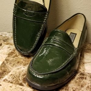 Patent leather loafers